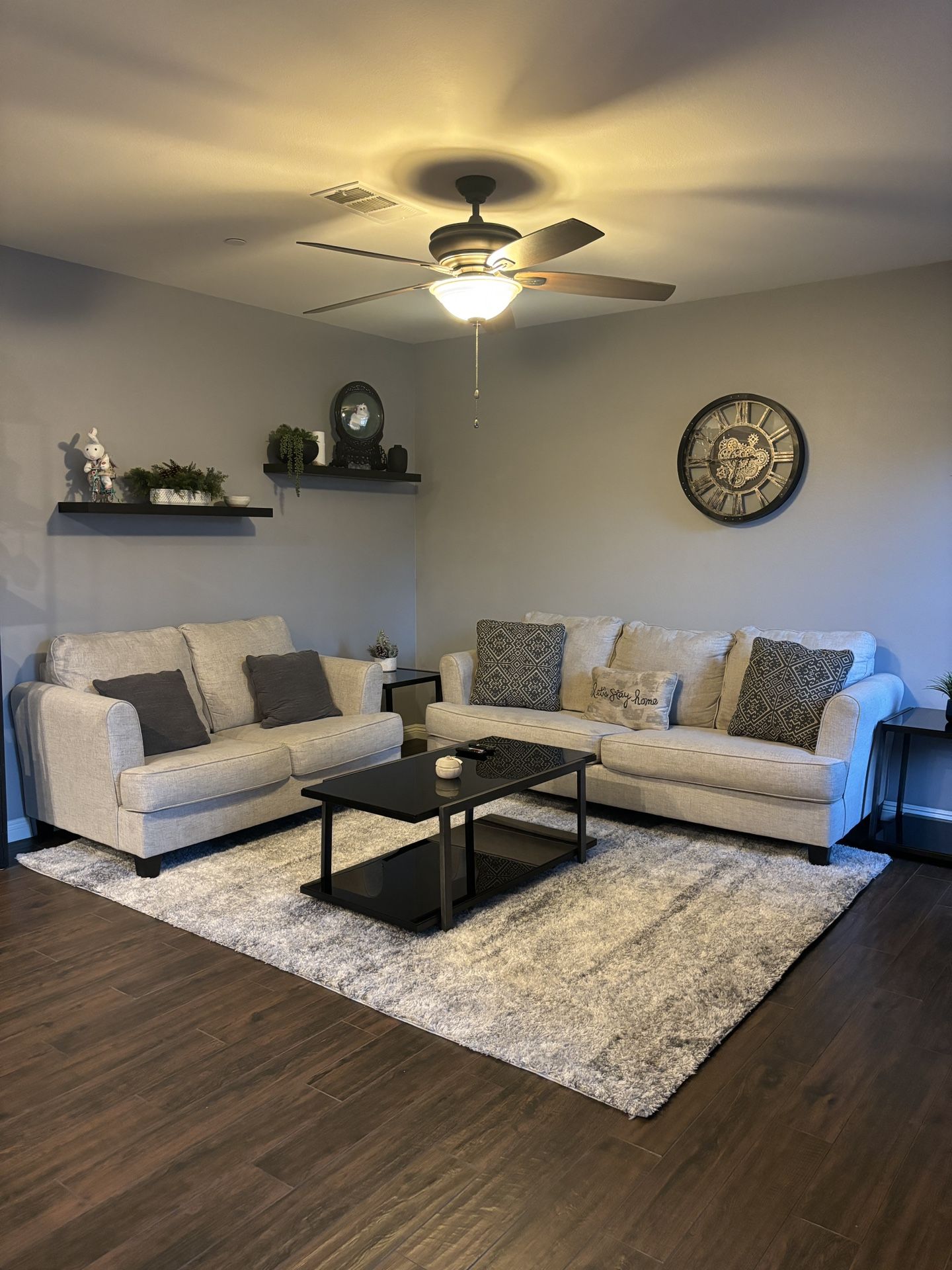 2 gray Couches