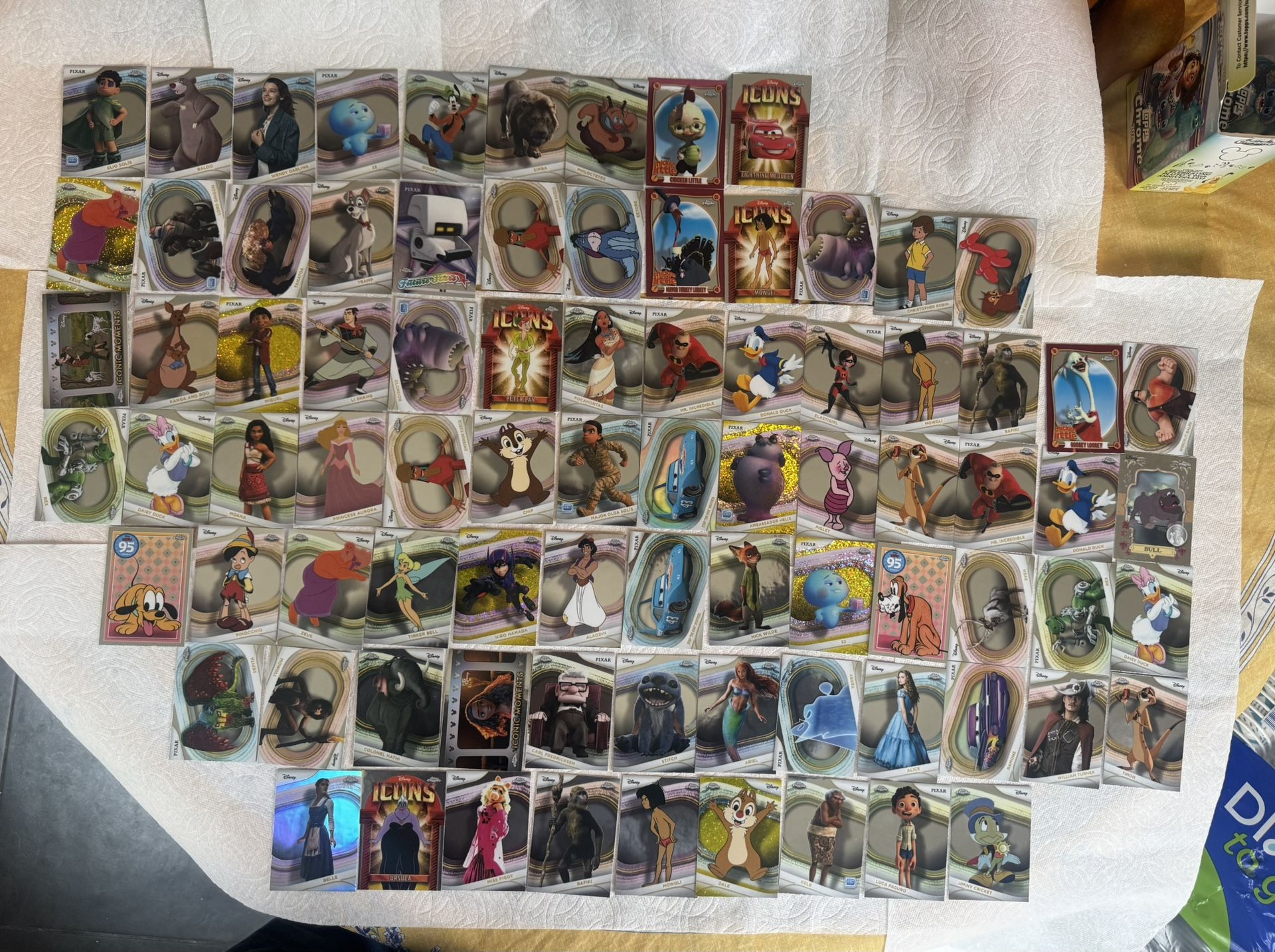Topps Chrome Disney Card Lot Cards