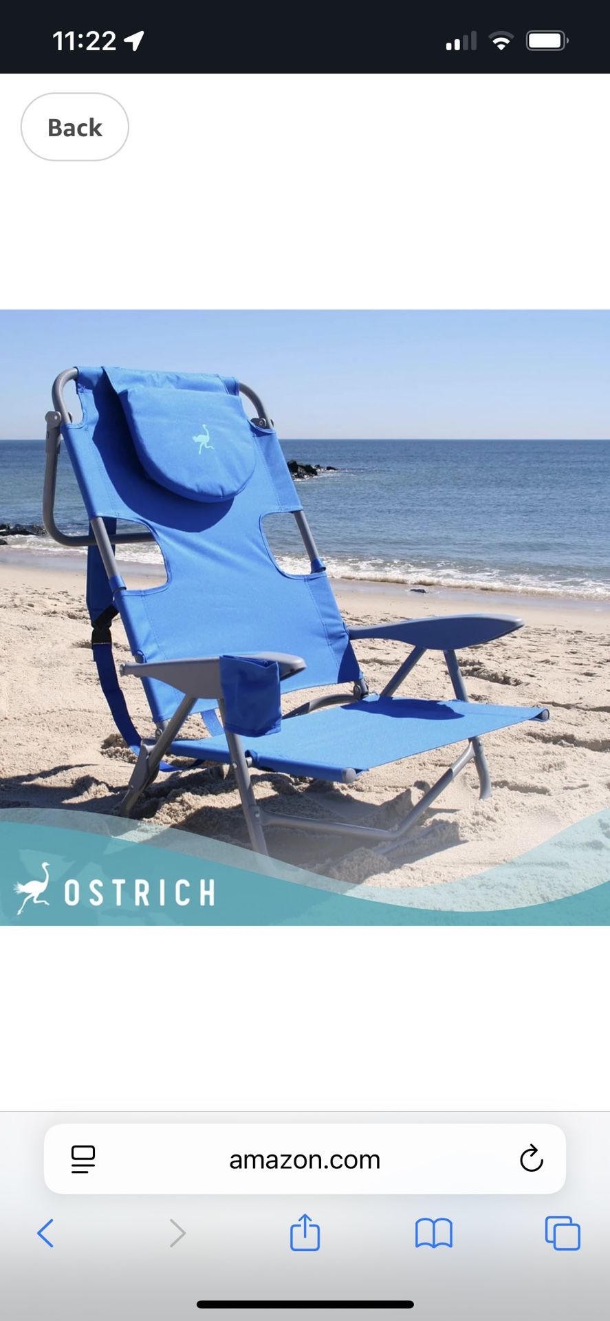 Folding & Reclining Beach Chair Lounger