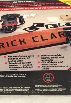 Craftsman router lettering template set online