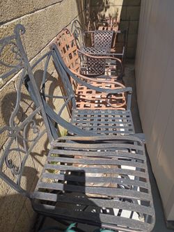 Patio metal chairs