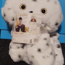 Harry Potter Hedwig Blanket Hooded Soft Cozy Quality 