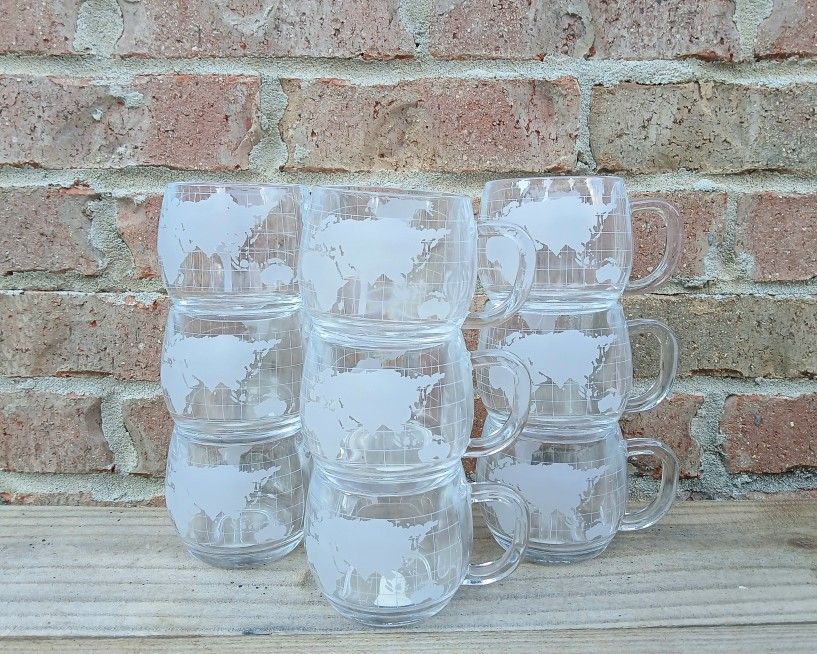 Vintage Nestle Co. Globe Mugs