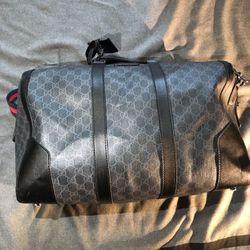 Gucci black carry-on duffle