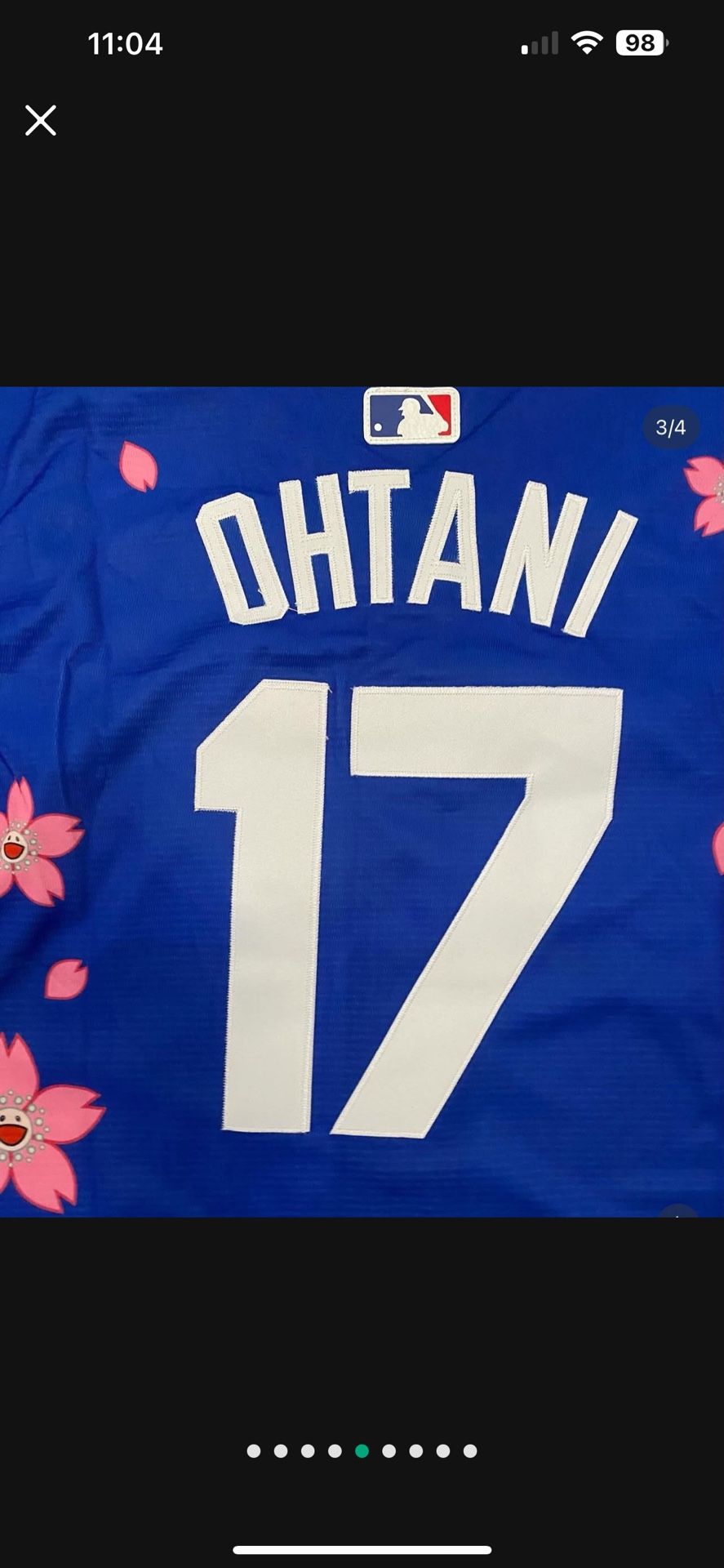 White Or Blue Sakura Shohei Ohtani Tokyo Series X Murakami Jersey Adult And Youth