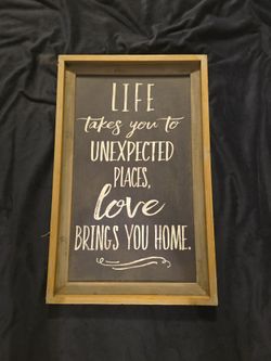 Framed printed chalk board