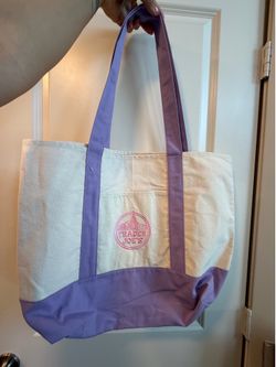 Trader joes pastel large tote bag