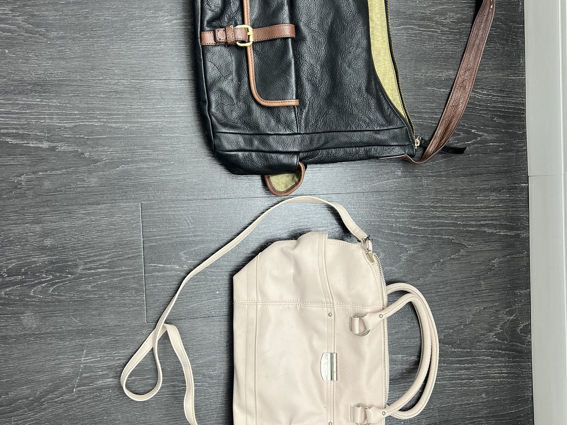 2 Designer Style Handbags - Isaac Mizrahi & Rosetti (Need Cleaning)