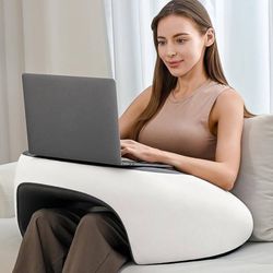 new Reading Pillow, Lap Desk Pillow for Adult, Gaming Pillow Memory Foam for Arm Support, Arm Rest for Working, Crocheting, Playing Game or Siting in 