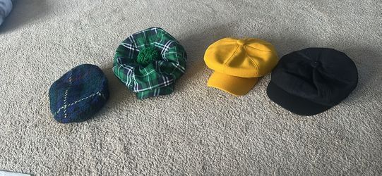Set of 4 Vintage/Retro Style Hats & Berets