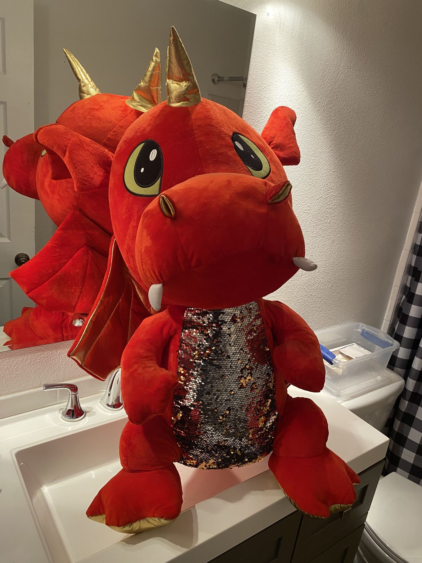 Big Carnival Stuffed Animal Dragon Teddy