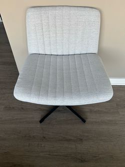Gray Fabric Swivel Chair