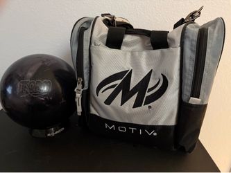 Bowling ball and bag