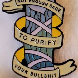 Sage * Purify *  Lapel Pin 