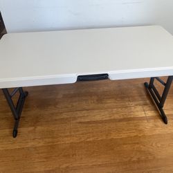 48” Lifetime Table. Adjustable Height In San Francisco. Used Once