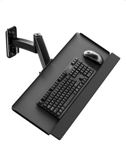 PUTORSEN Keyboard Tray Wall Mount - Black