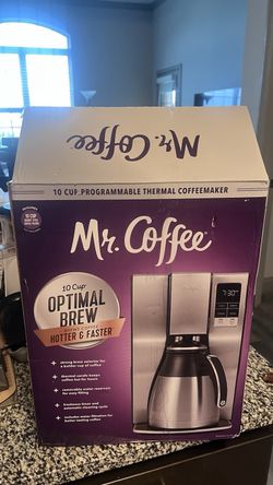 Mr. Coffee 10 Cup Programmable Thermal Coffeemaker, Optimal Brew