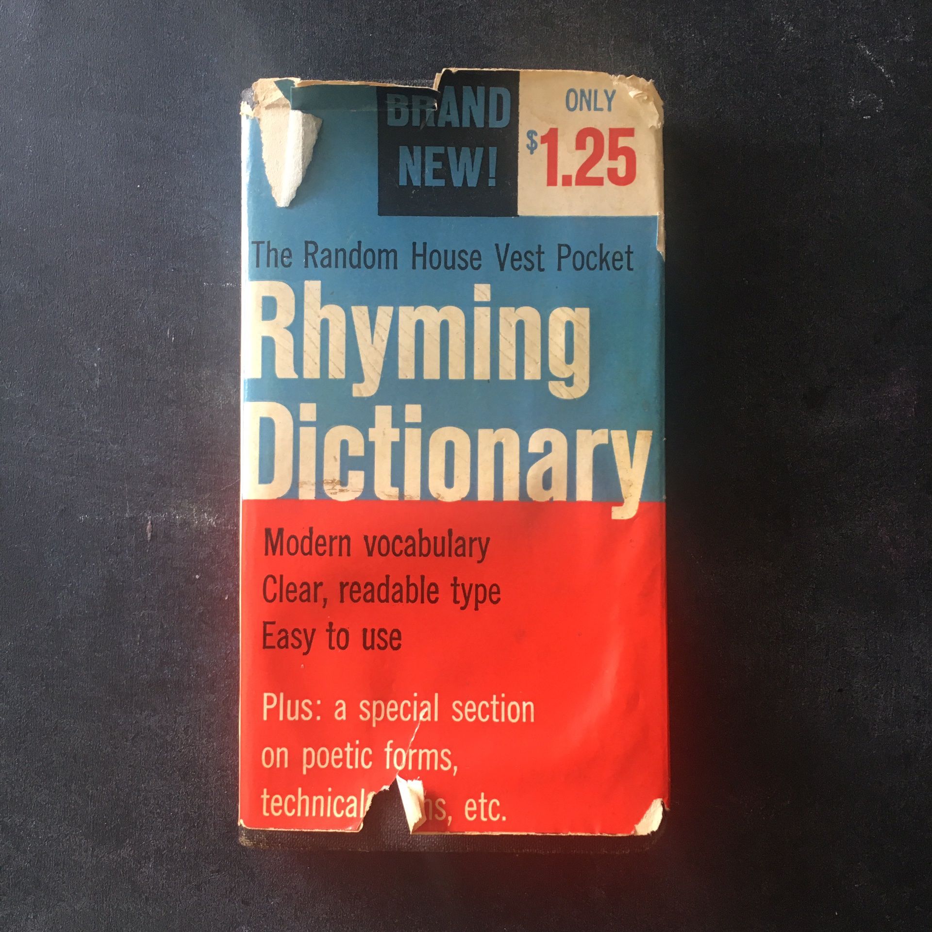 Vintage 1960 Rhyming Dictionary
