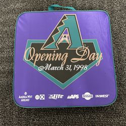 ARIZONA DIAMONDBACKS INAUGURAL OPENING DAY SEAT CUSHION/ MARCH 31, 1998
