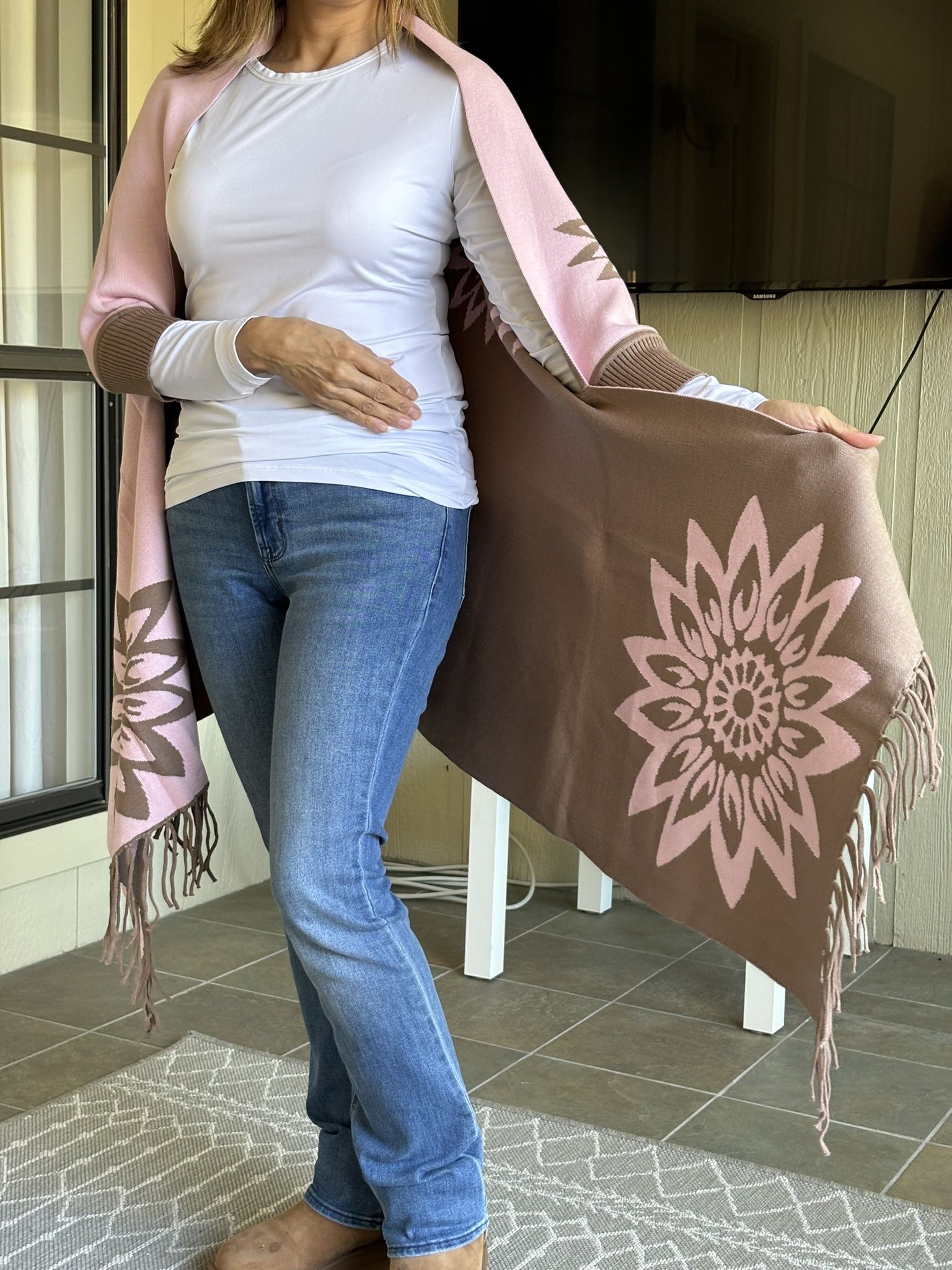 New Warm Sweater Shawl