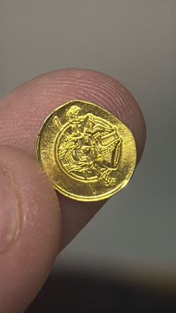 1g gold ship wreck coin