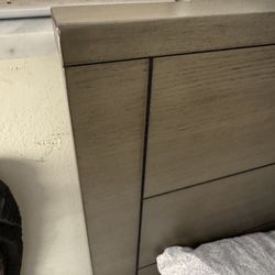 Modern Wood Bed Frame w/ Storage Drawers – Great Condition (Mattress Optional) 