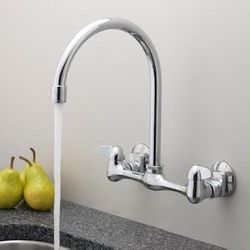 Homewerks Worldwide Chrome 2-handle Wall-mount Utility Faucet