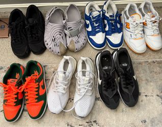 8-Pair Shoe Bundle – Nike Dunks, New Balance 550, Crocs Echo & More - $240