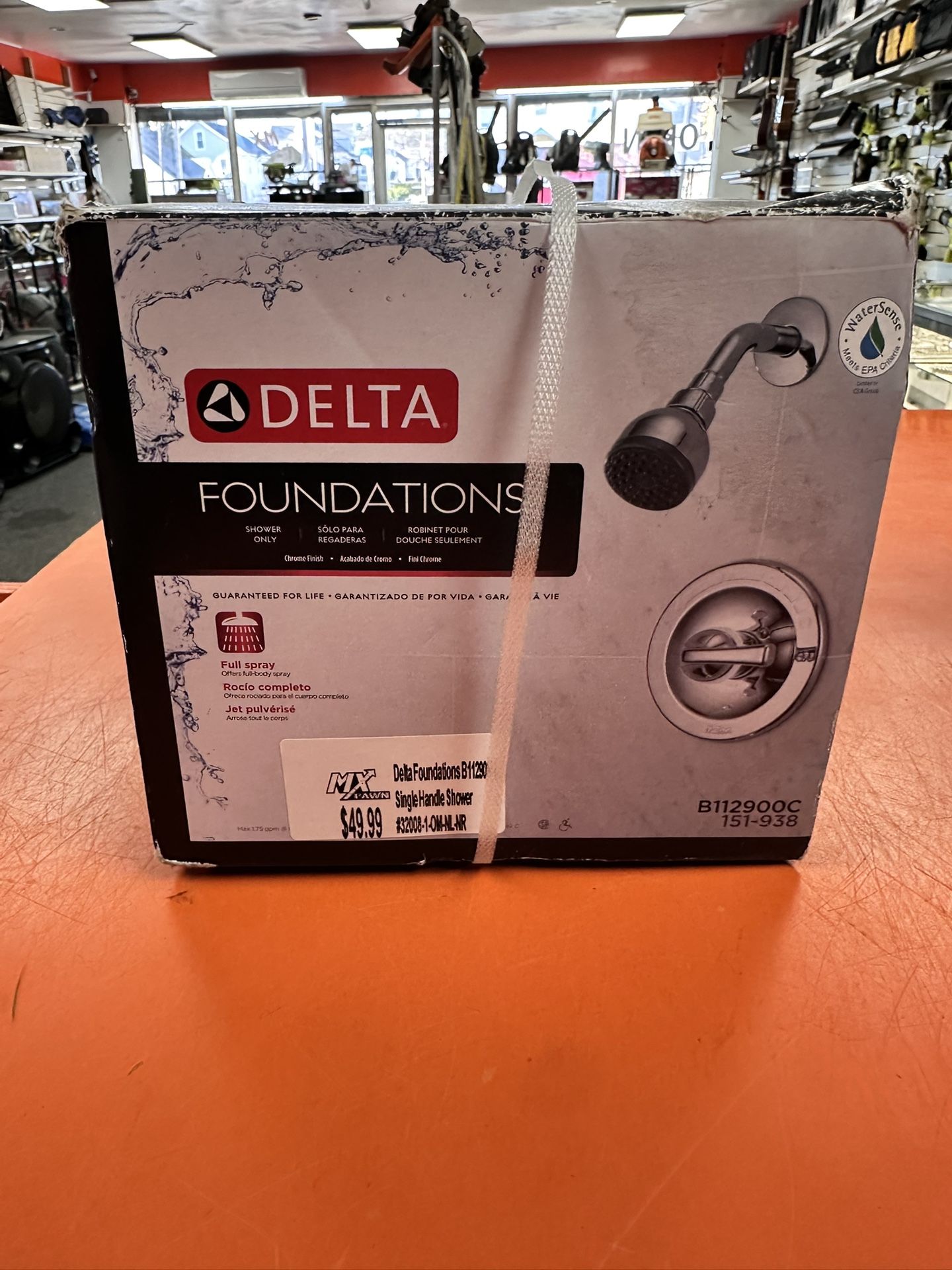 Delta Foundations Single Handle Shower Head