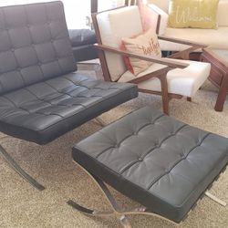 Barcelona Chair & Ottoman Replica