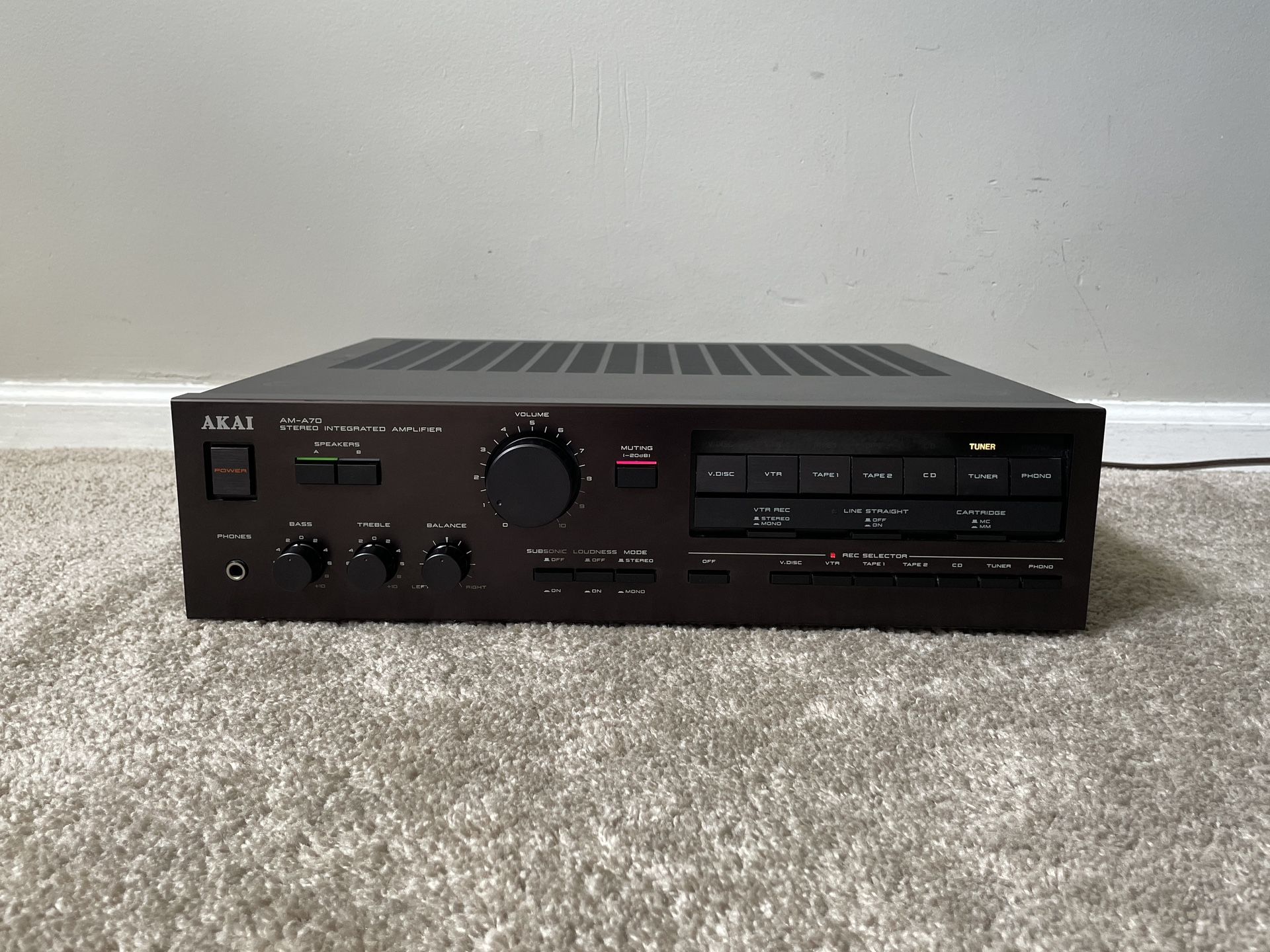 Akai AM-A70 Home Stereo Integrated Amplifier