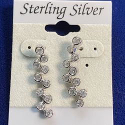 Sterling Silver Ring, Pearl Bracelets and Cubic Zirconia Earrings
