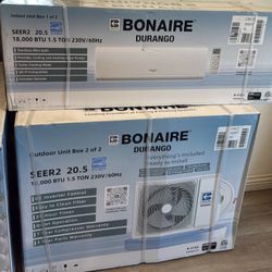 Bonaire Durango 18000 BTU 1.5-Ton - 230-Volt/60Hz Ductless Mini Split
