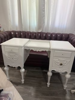 White vanity