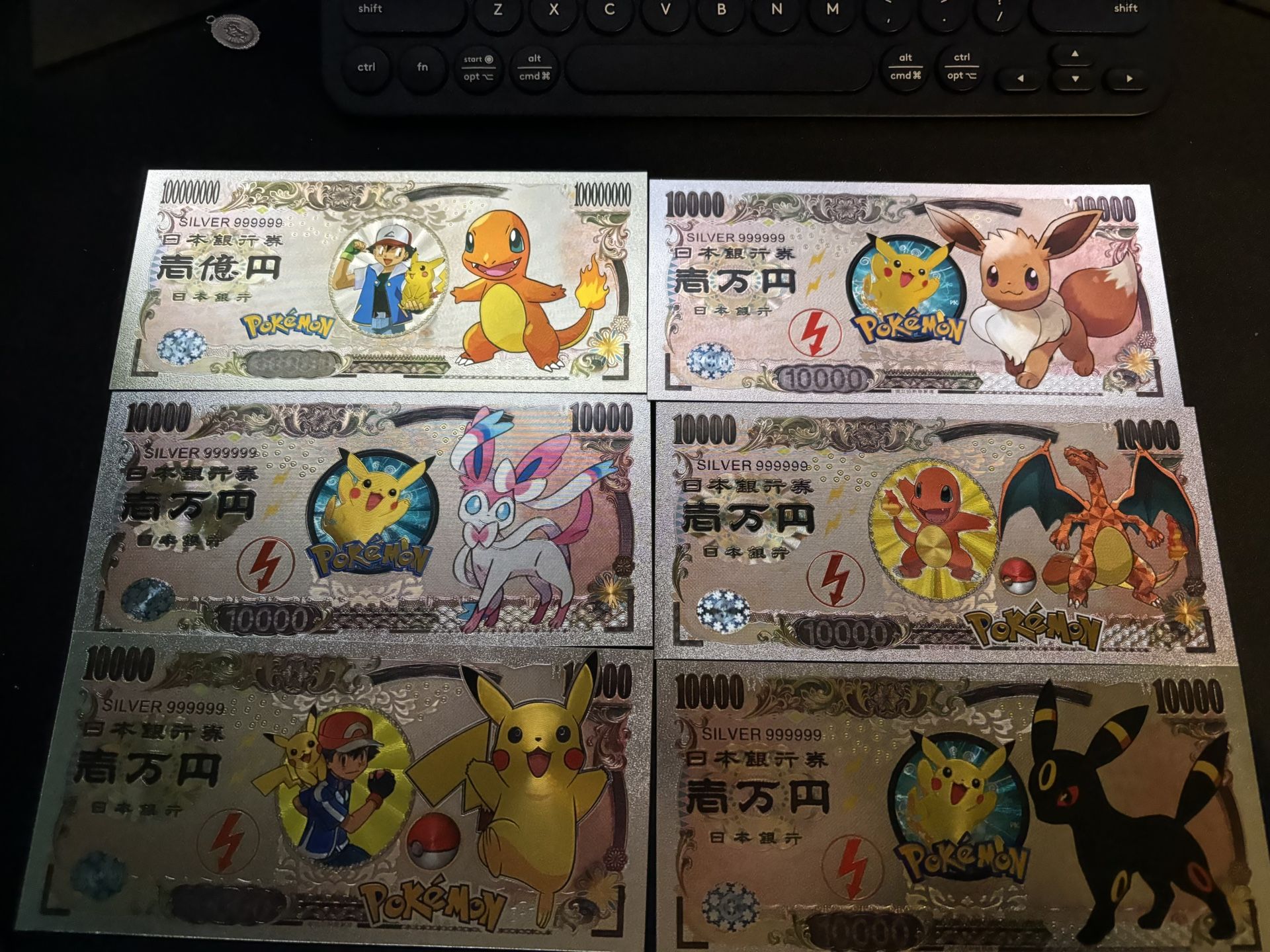 Pokemon Silver Foil Banknote Pokemon