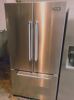 Viking 3-Door Refrigerator Stainless Steel