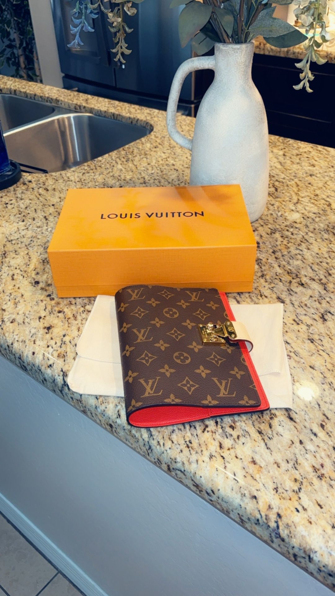 Authentic Louis Vuitton Notebook Cover , iPad Mini fits In This