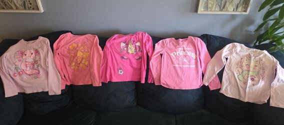 Girls’ Size 5/6 Long-Sleeve Shirt Bundle – $25 OBO 💕