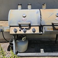 Dual Fuel Grill - Charcoal and Propane BBQ Grill