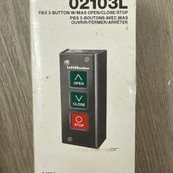 LiftMaster 02103L PBS 3-Button Control Station – Open/Close/Stop with MAS 