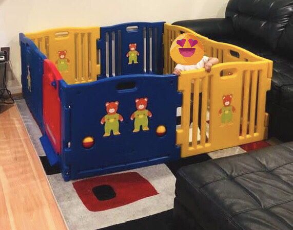 JAXPETY Baby Playpen Kids 8 Panel Safety Play