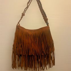 Fringe Hobo Bag Western Purse Shoulder Bag Suede Tassel Hippie style 
