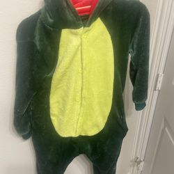 Dinosaur Plush Button Up Kids Costume