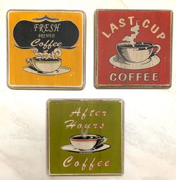 Mini retro coffee signs