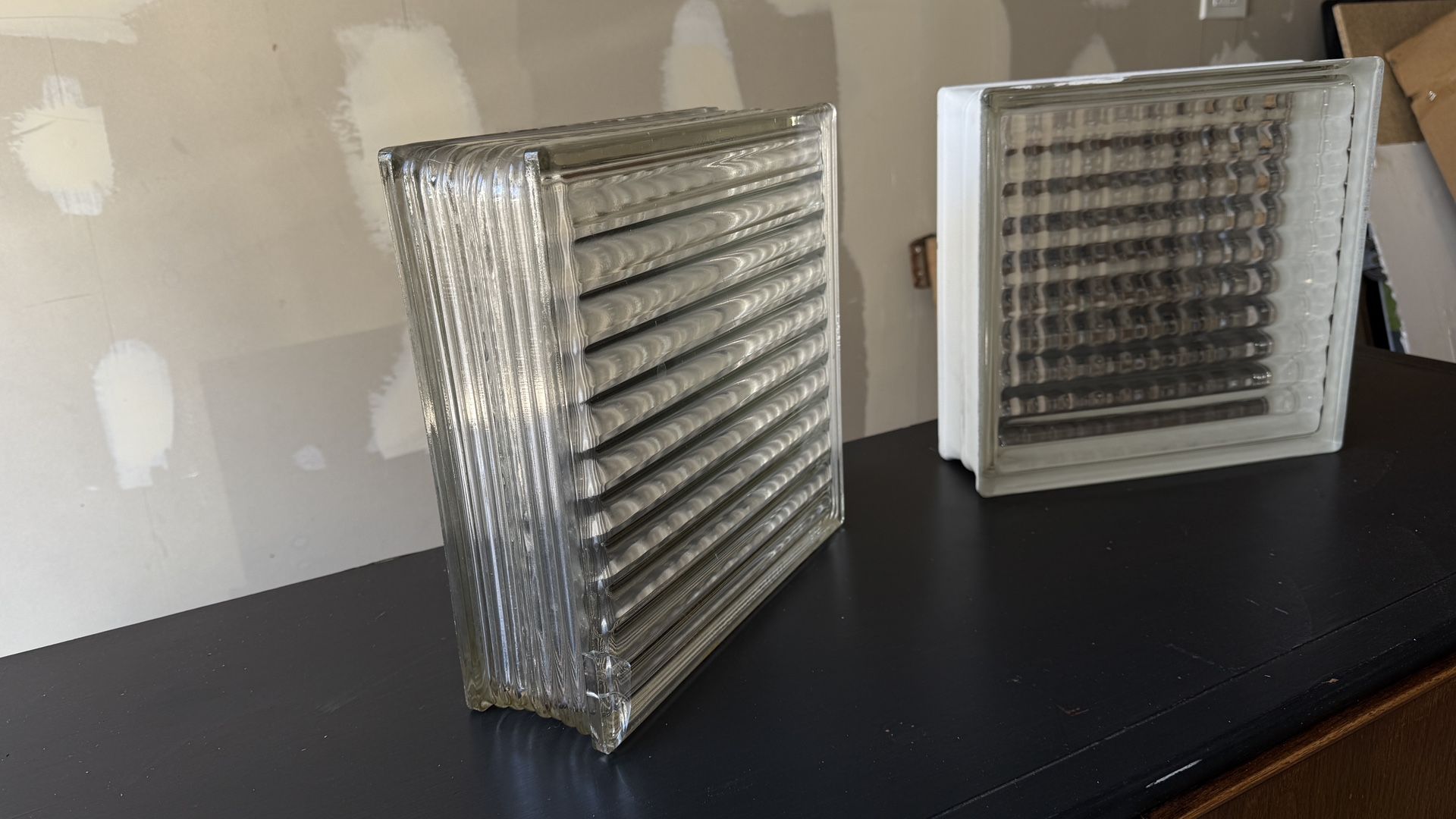 Antique MCM Glass Blocks 12" Square Qty (10)