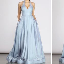 Baby Blue Windsor Dress