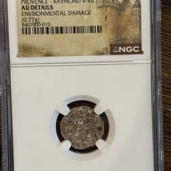 Medieval Silver Coin – 1100s France (NGC Certified)