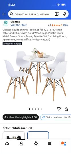 Kitchen Table With Four Chairs