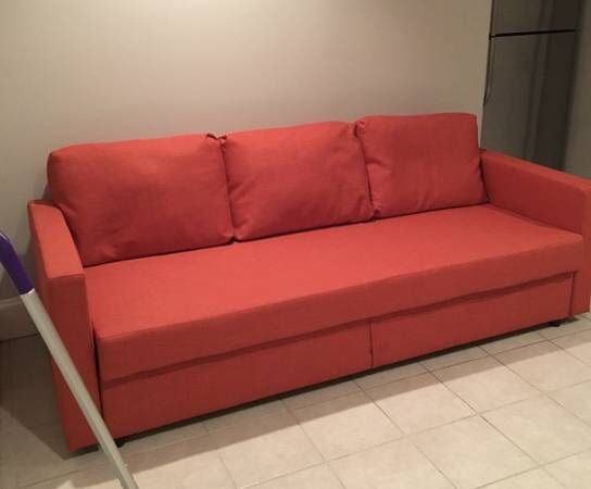 Orange/red couch