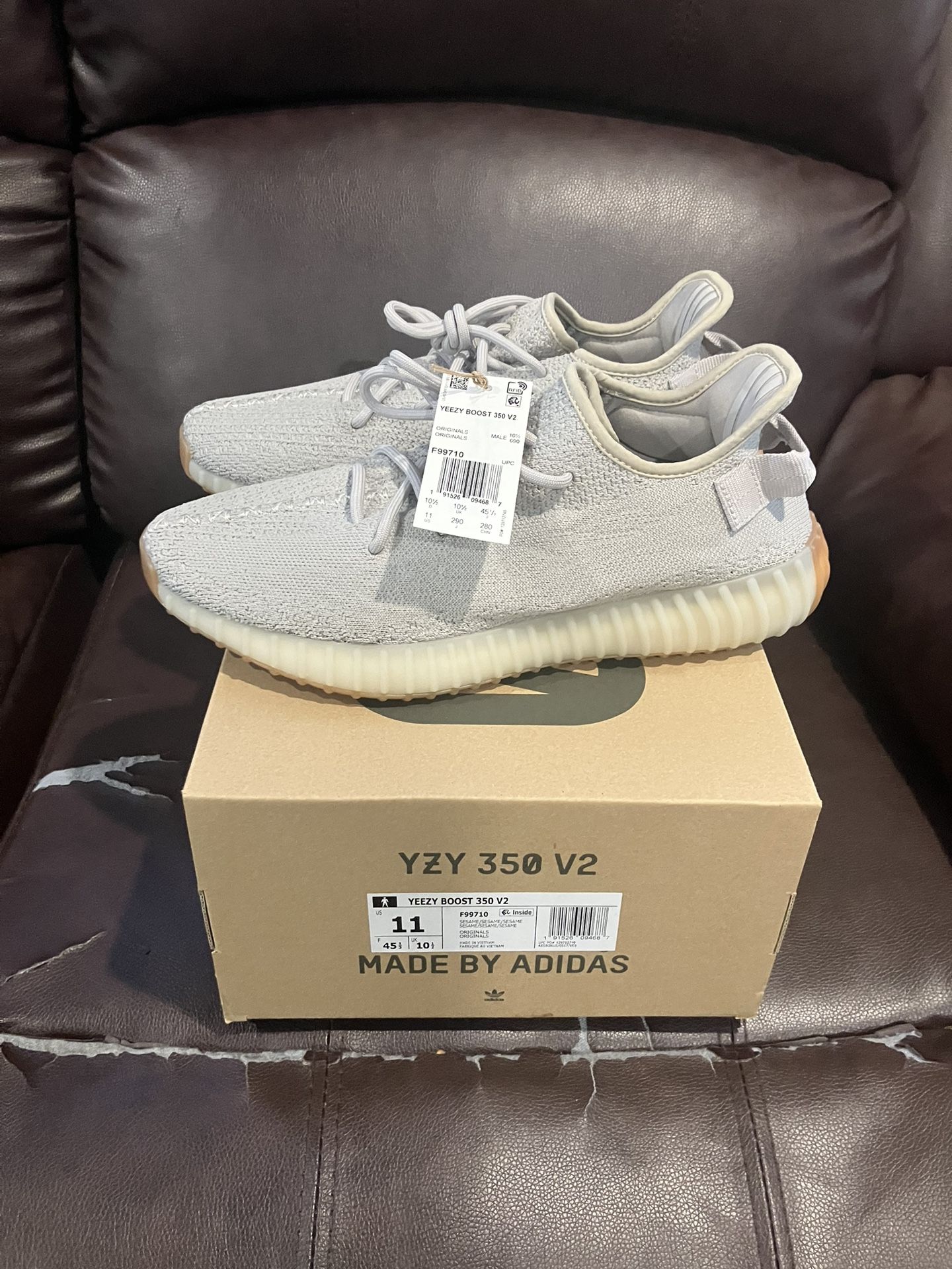 Adidas Yeezy Boost 350 V2 Sesame Size 11